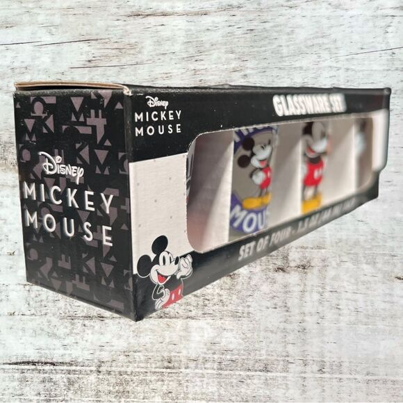 NWT Disney Mickey Mouse Shot Glasses - Pack of 4 - Picture 4 of 4
